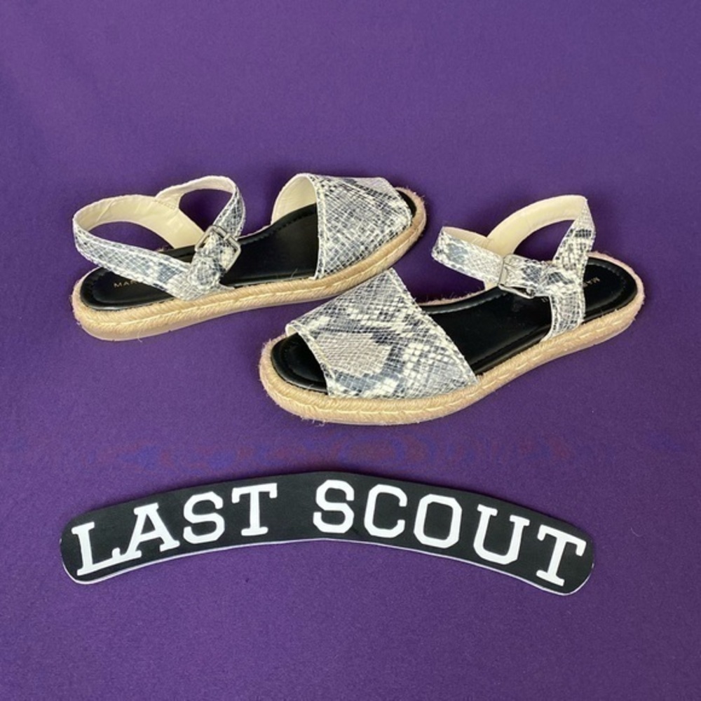 Marc Fisher Espadrille Snake Print Sandal Sz 10